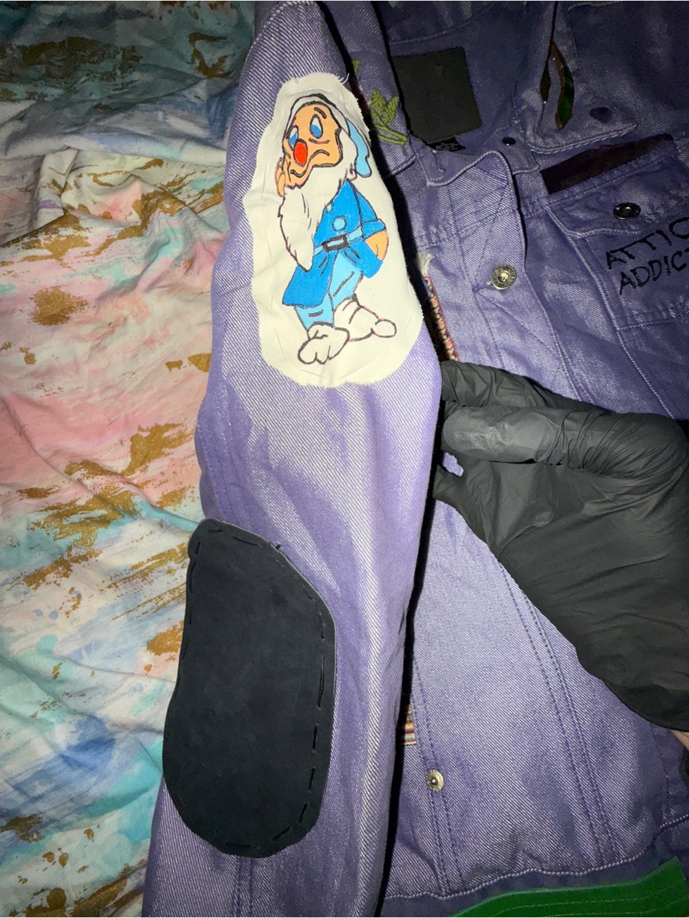 Guess USA Purple denim custom by Marion G Nuernberg - Picture 6 of 15